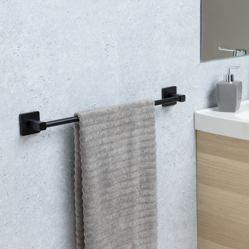 TATAY NERO LARGE TOWEL RAIL 60CM BLACK