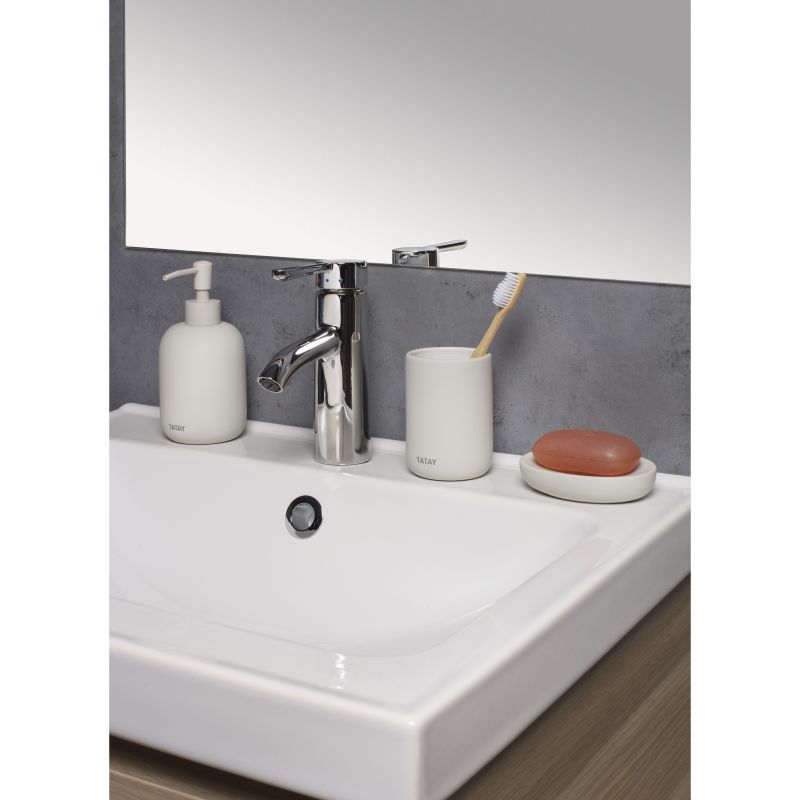 TATAY SOFT LIQUID SOAP DISPENDER WHITE PERGAMON