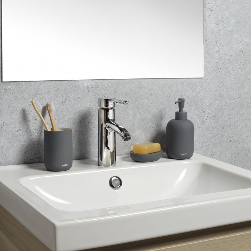 TATAY SOFT LIQUID SOAP DISPENSER ANTHRACITE GREY